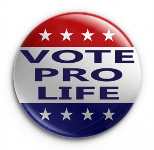 Vote Pro-Life badge